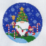 Wipstitch Needleworks - Christmas Gnome Round